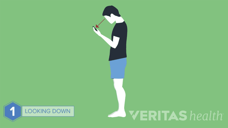 An illustration showing a person texting.