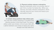 Infographic of 5 Tips for Lumbar Pain Relief