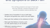 Red Flag Signs and Symptoms of Back Pain